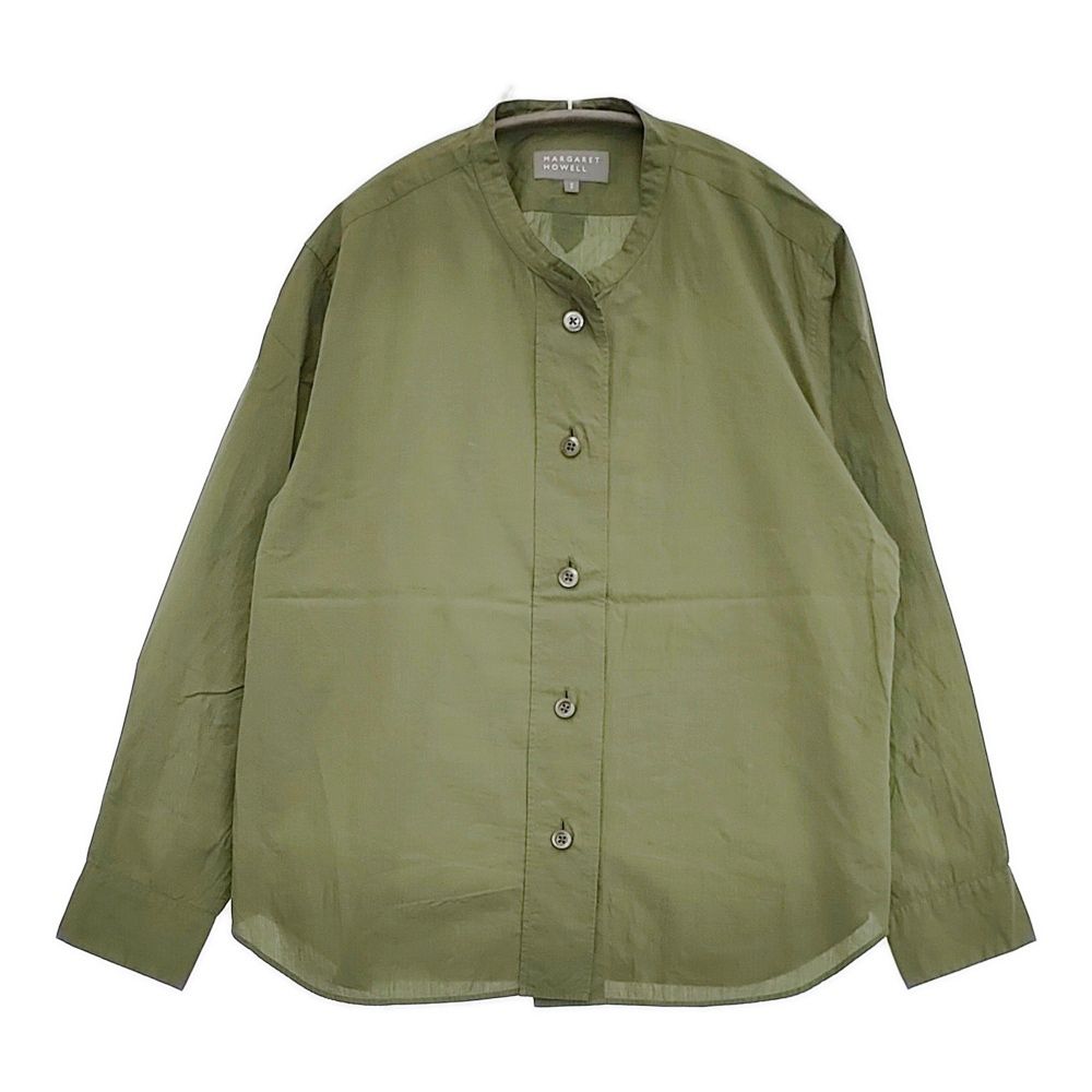 MARGARET HOWELL SOFT COTTON 定価34100円 LEAF バンドカラー MARGARET HOWELL SOFT COTTON 定価34100円 LEAF バンドカラー