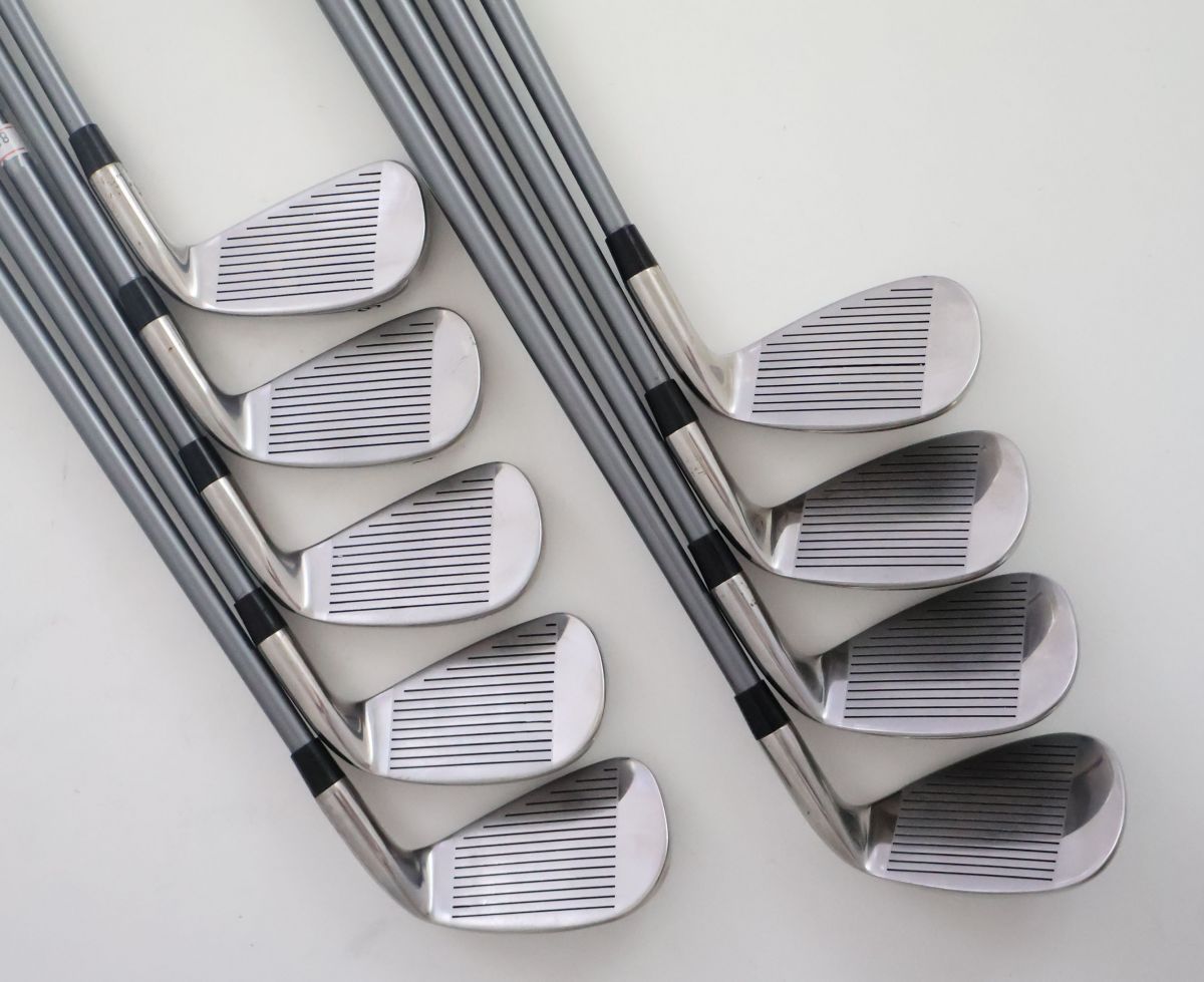 ○【左利き用】テーラーメイド☆r7 XR アイアン 9本セット MAS7 50