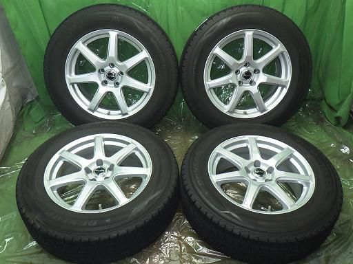 DUNLOP スタッドレス 21年製 バリ山 PRD 18インチ ダンロップ ウインターマックスSJ 8