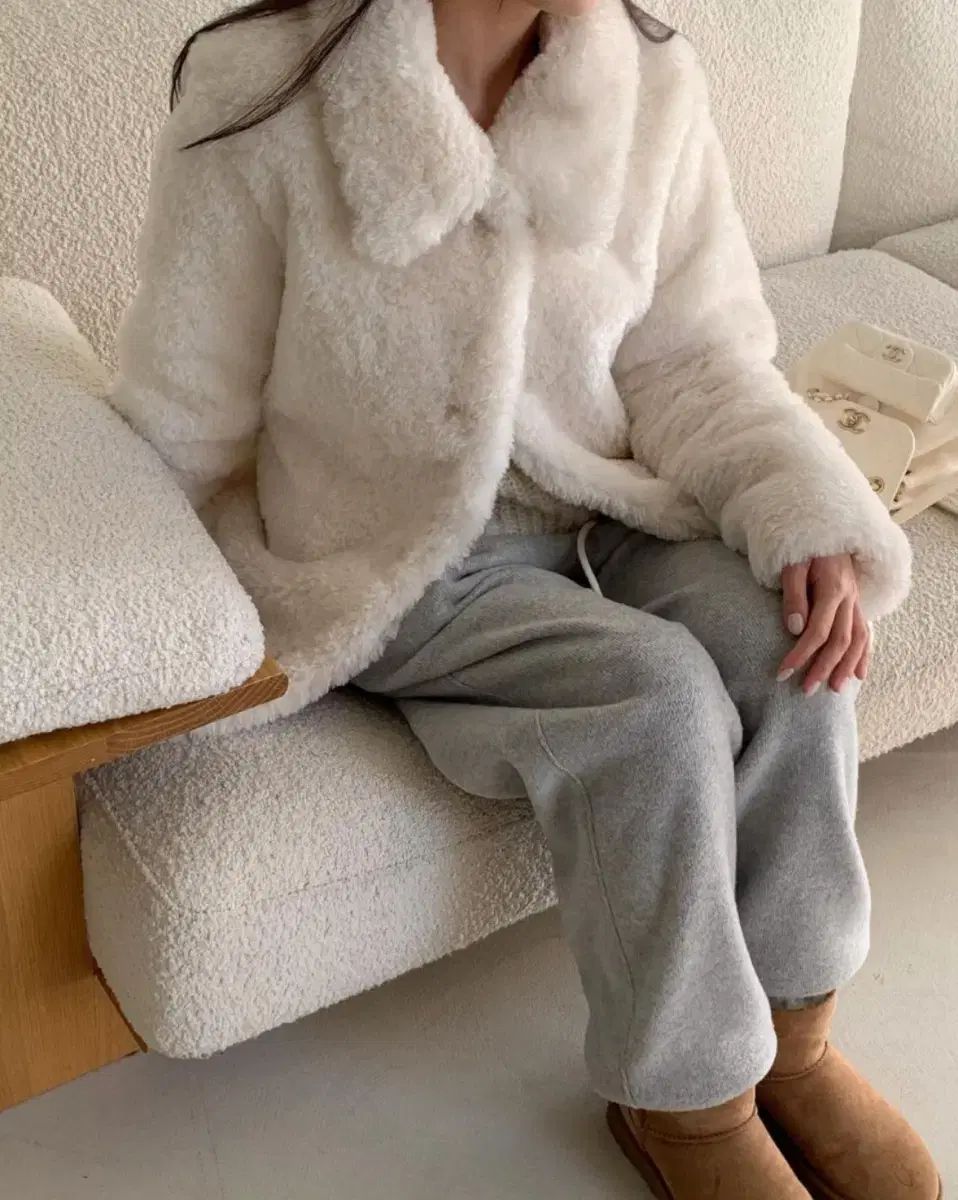 リエット ウール イヴ ファージャケット アイボリー riette 冬 コート