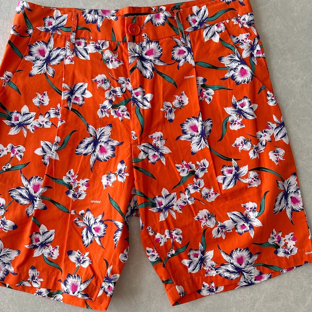 JOYRICH 花柄ショートパンツ 総柄 M 古着 メンズ