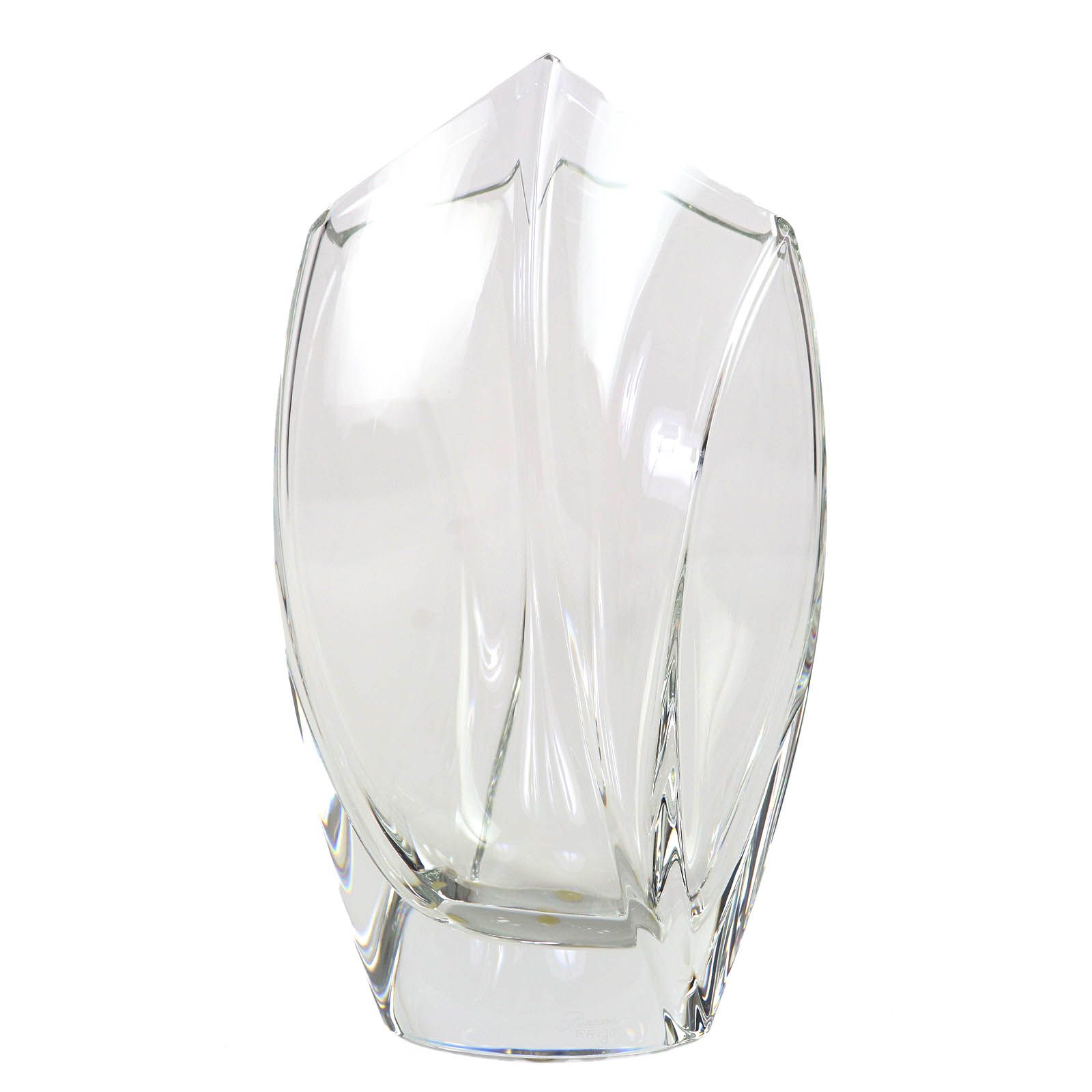 Baccarat バカラ Giverny ジベルニー ベース ヴェース クリスタル 花瓶 クリア 27cm レディース き