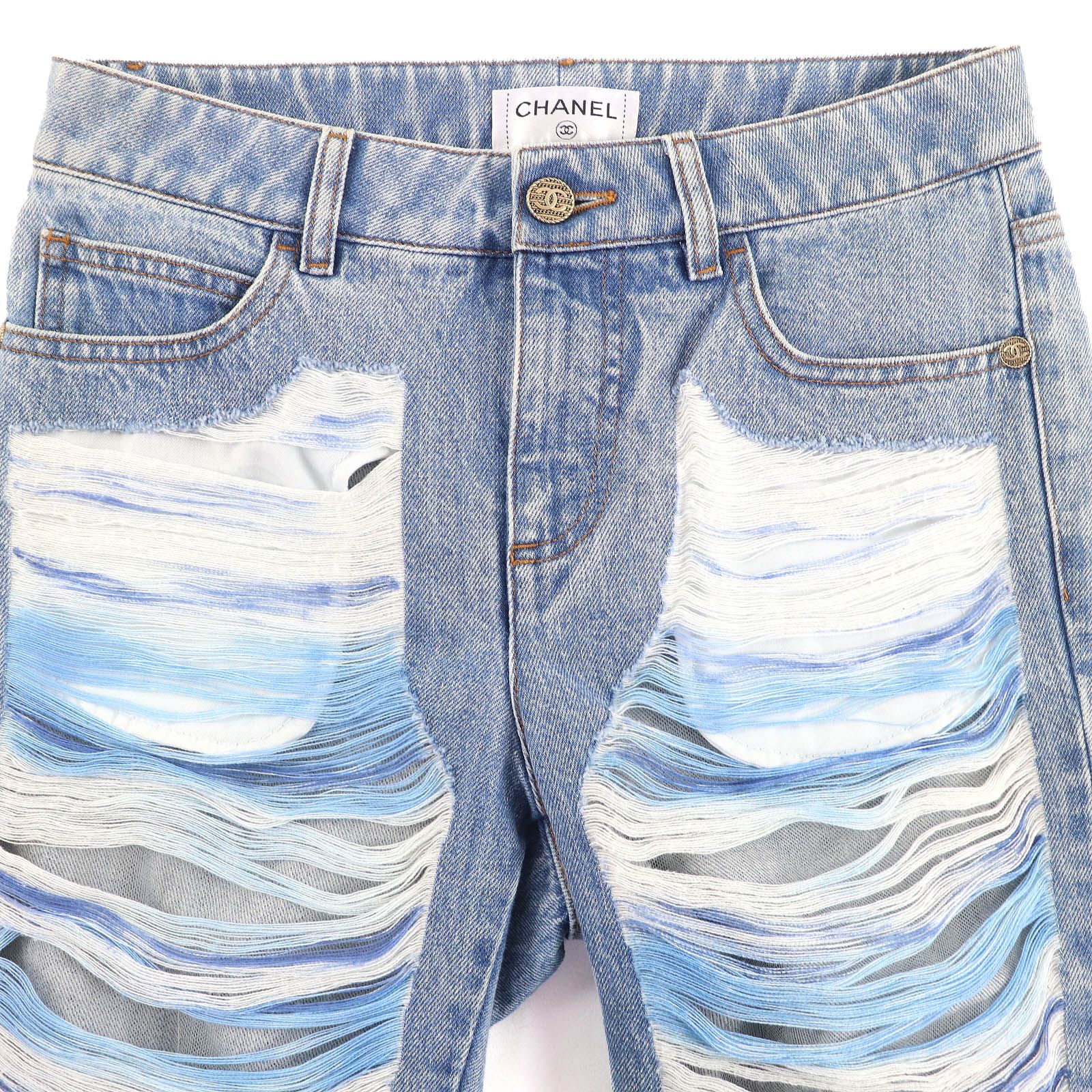 クロップド デニムパンツ