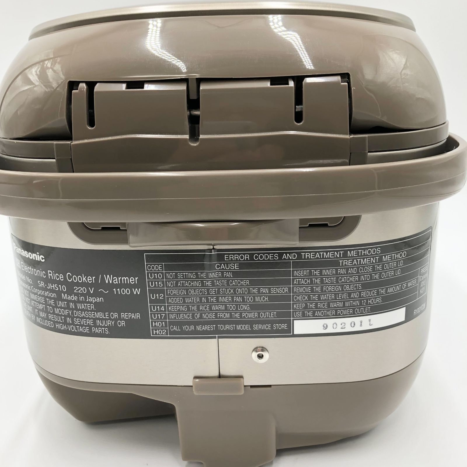 パナソニック海外用炊飯器220v Panasonic 〈海外向け〉IH炊飯ジャー (5.5CUP/5.5合炊き) SR-JHS10-N