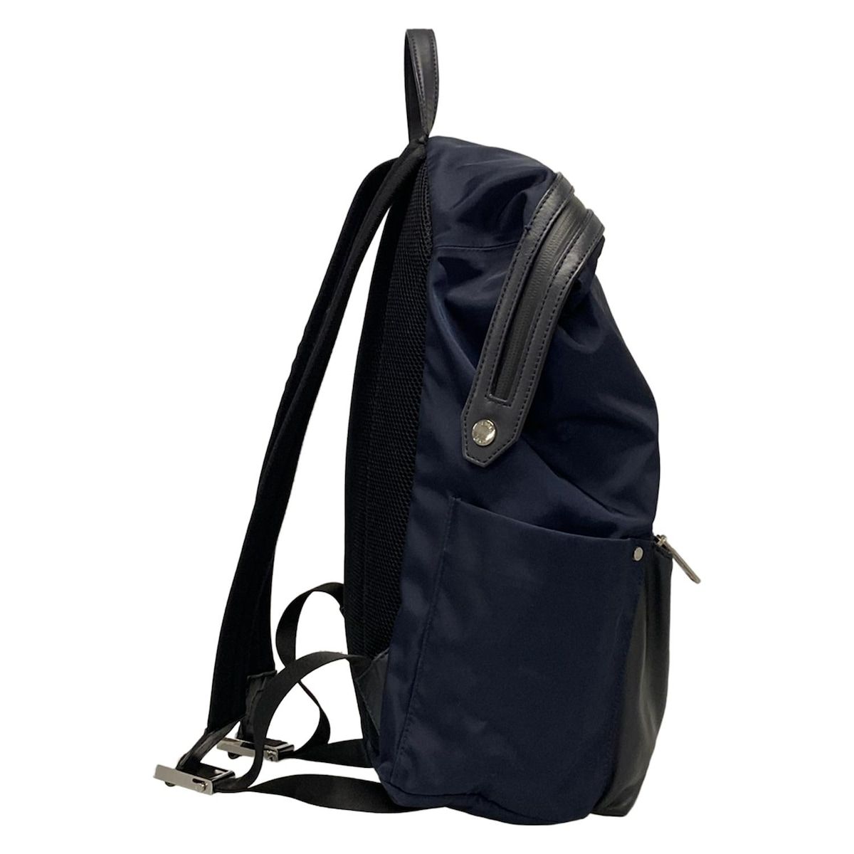 FENDI フェンディ リュックサック バックパック バッグ バグズ アイ 7VZ035 ネイビー×黒 レザー