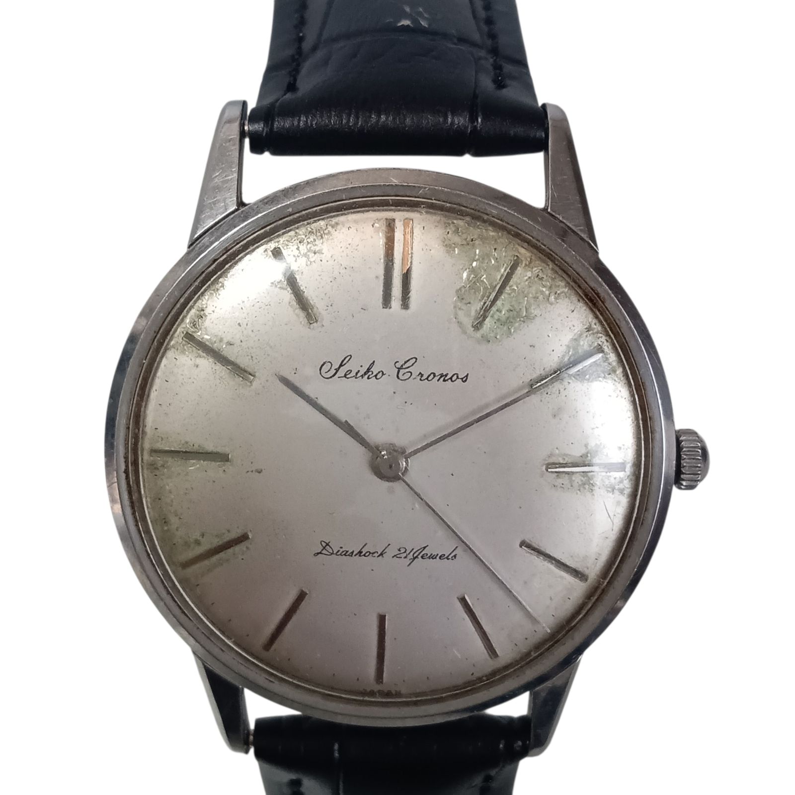 稼働 1104-2 SEIKO Cronos セイコー クロノス 15012 メンズ腕時計 手巻き