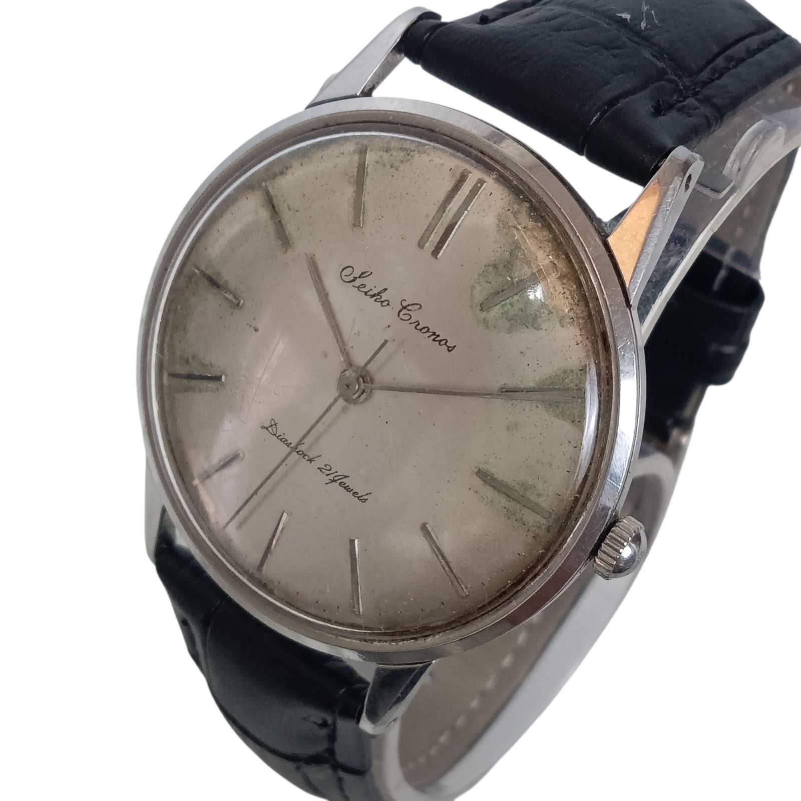 稼働 1104 2 SEIKO Cronos セイコー クロノス 15012 メンズ腕時計 手巻き