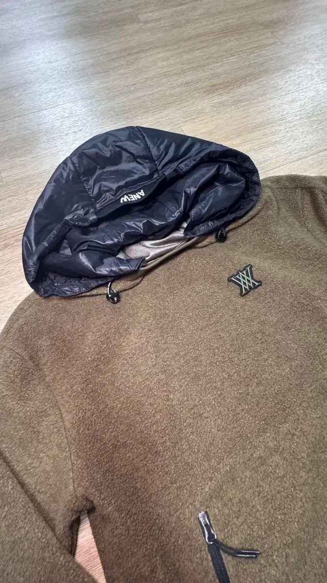 アニューゴルフ 防風 フリース 取り外し フード