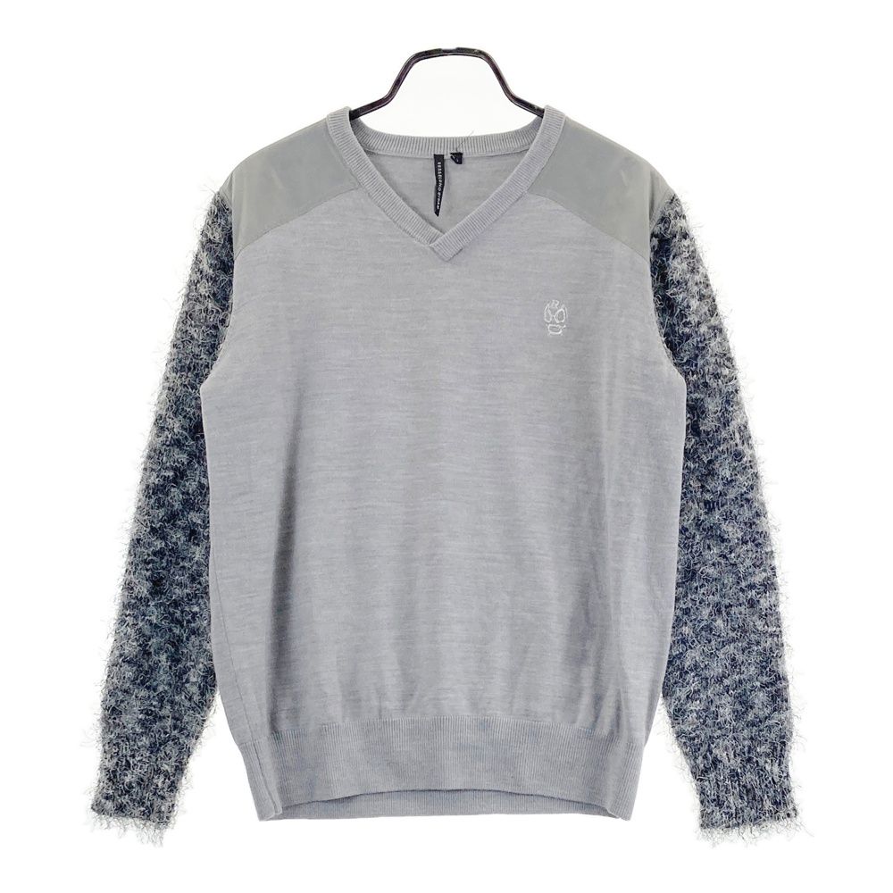 サイズ 5 RUSSELUNO ラッセルノ CIDAM 切替 ニットセーター ルチャ グレー系 240101424798 ゴルフウェア メンズ ストスト