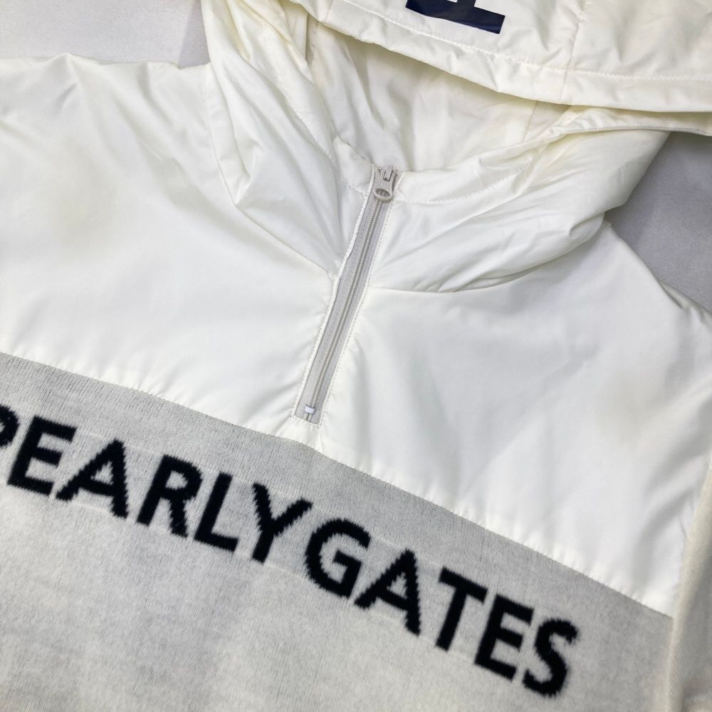 サイズ：4 PEARLY GATES パーリーゲイツ 中綿パーカー ホワイト系