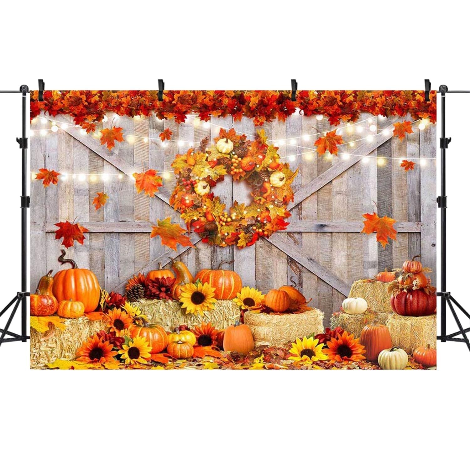 パーティー かぼちゃ イベント 秋 ドア フォト 記念写真 ベビー スタジオ 写真撮影 キッズ 壁紙 デコレーション 32392-32402 装飾 バックペーパー コットン210×150cm 背景紙 バック紙
