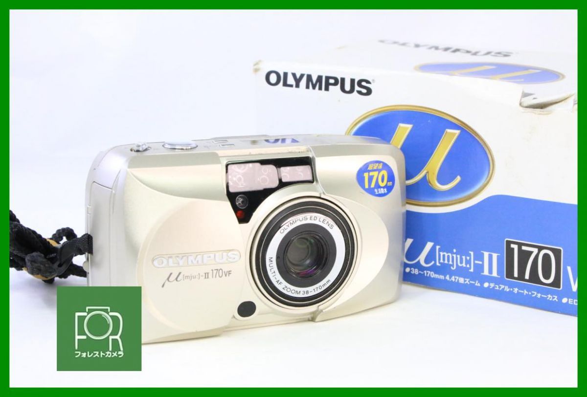 動作保証・点検済】良品□OLYMPUS μ[mju:]-ii 170 VF◼️箱付