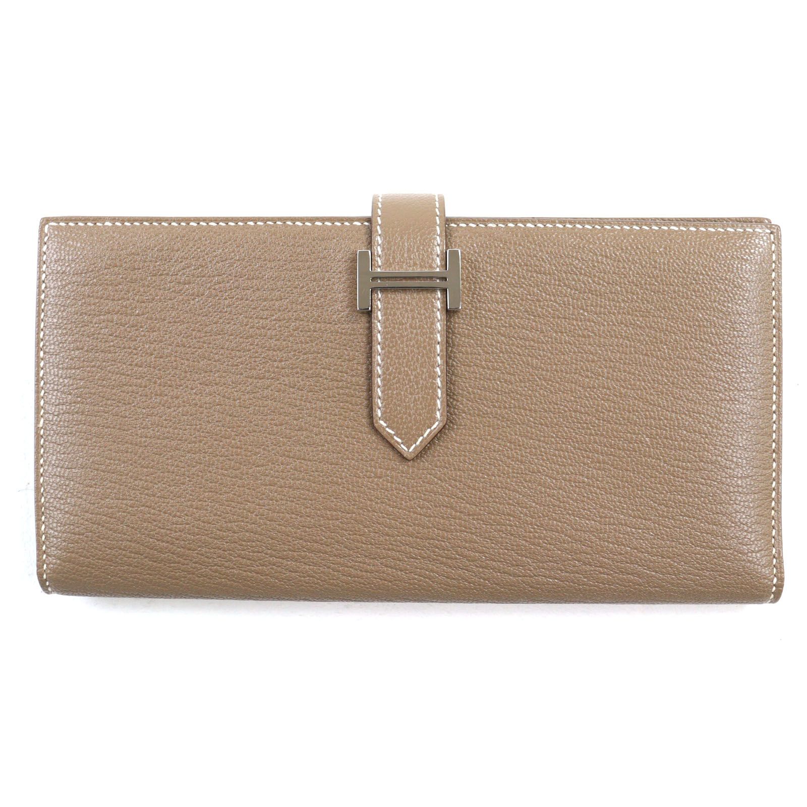 美品/激レア⚫︎サンローラン YSL 二つ折り財布　カサンドラ　星柄　クリーム色系 SAINT LAURENT カサンドラウォレット