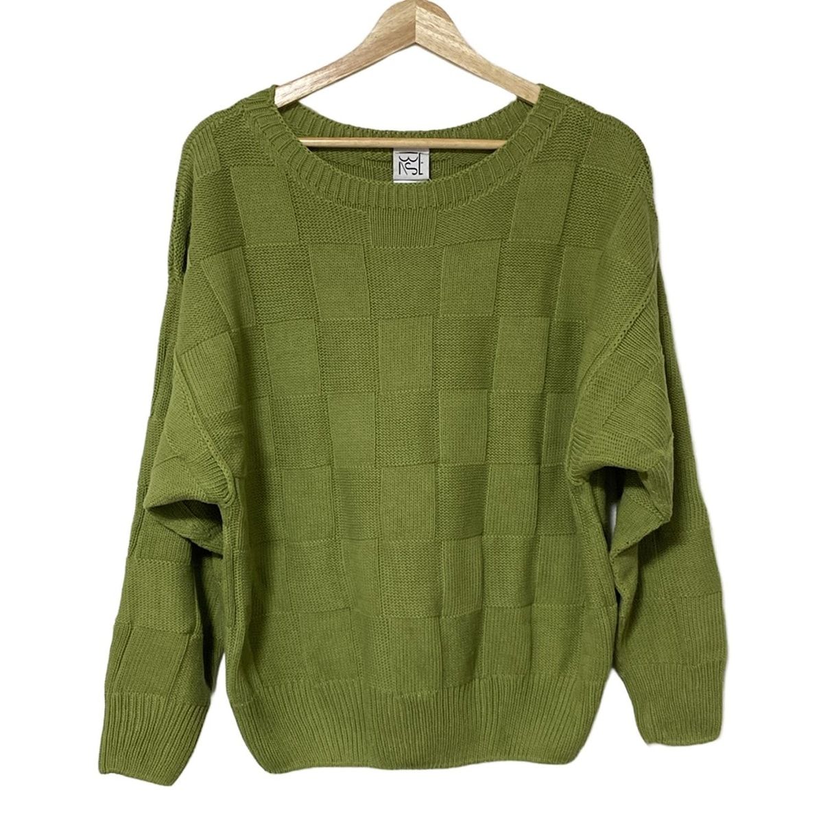 BASERANGE ベースレンジ 長袖セーター サイズXS S レディース - グリーン クルーネック