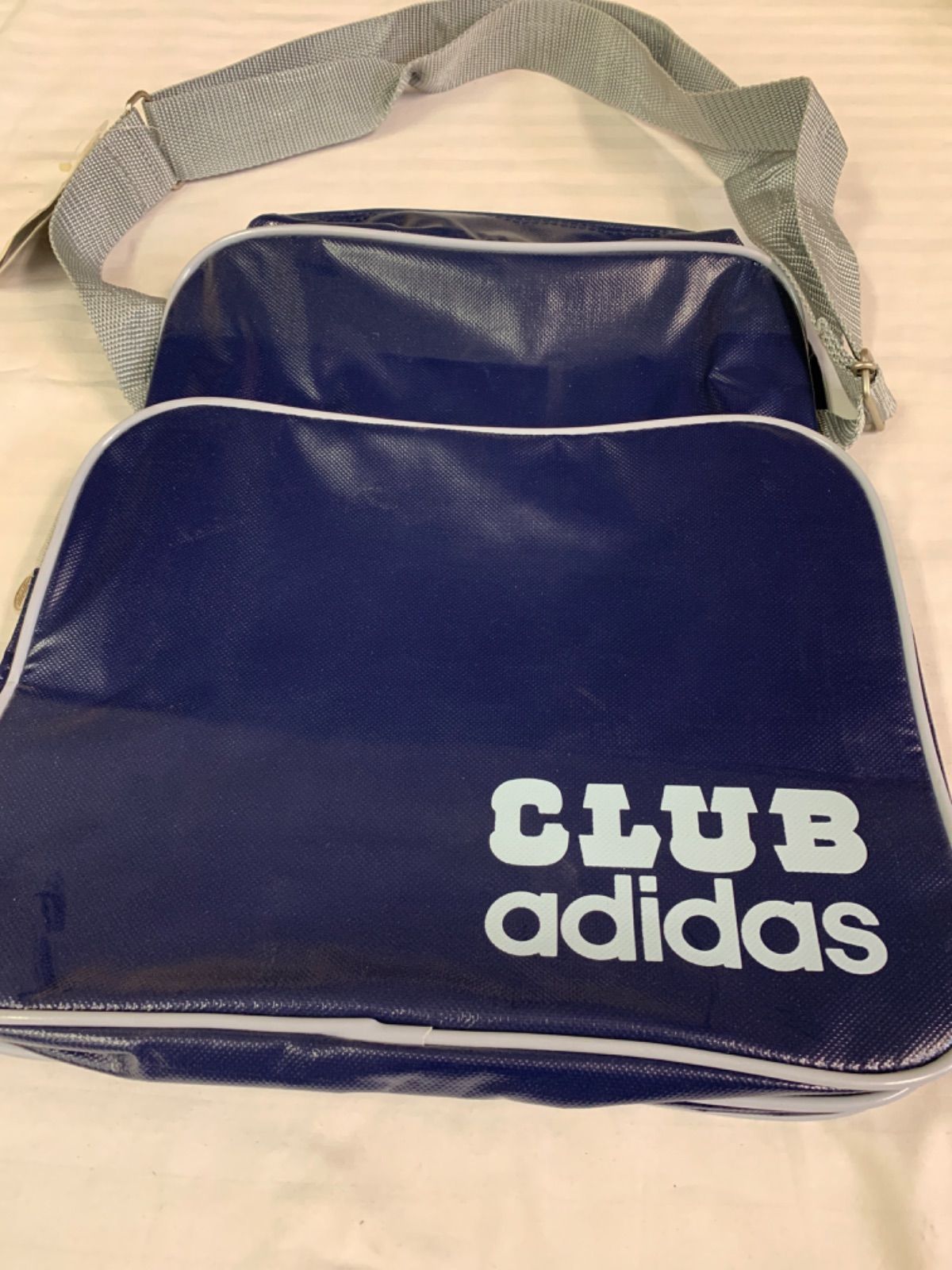 80s adidas ショルダーバッグ デサント ネイビー