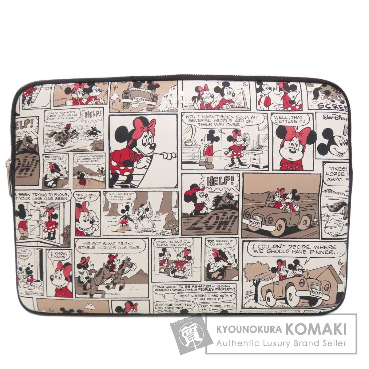 kate spade ケイトスペード PCケース ミッキーコラボ ポーチ PVC レディース