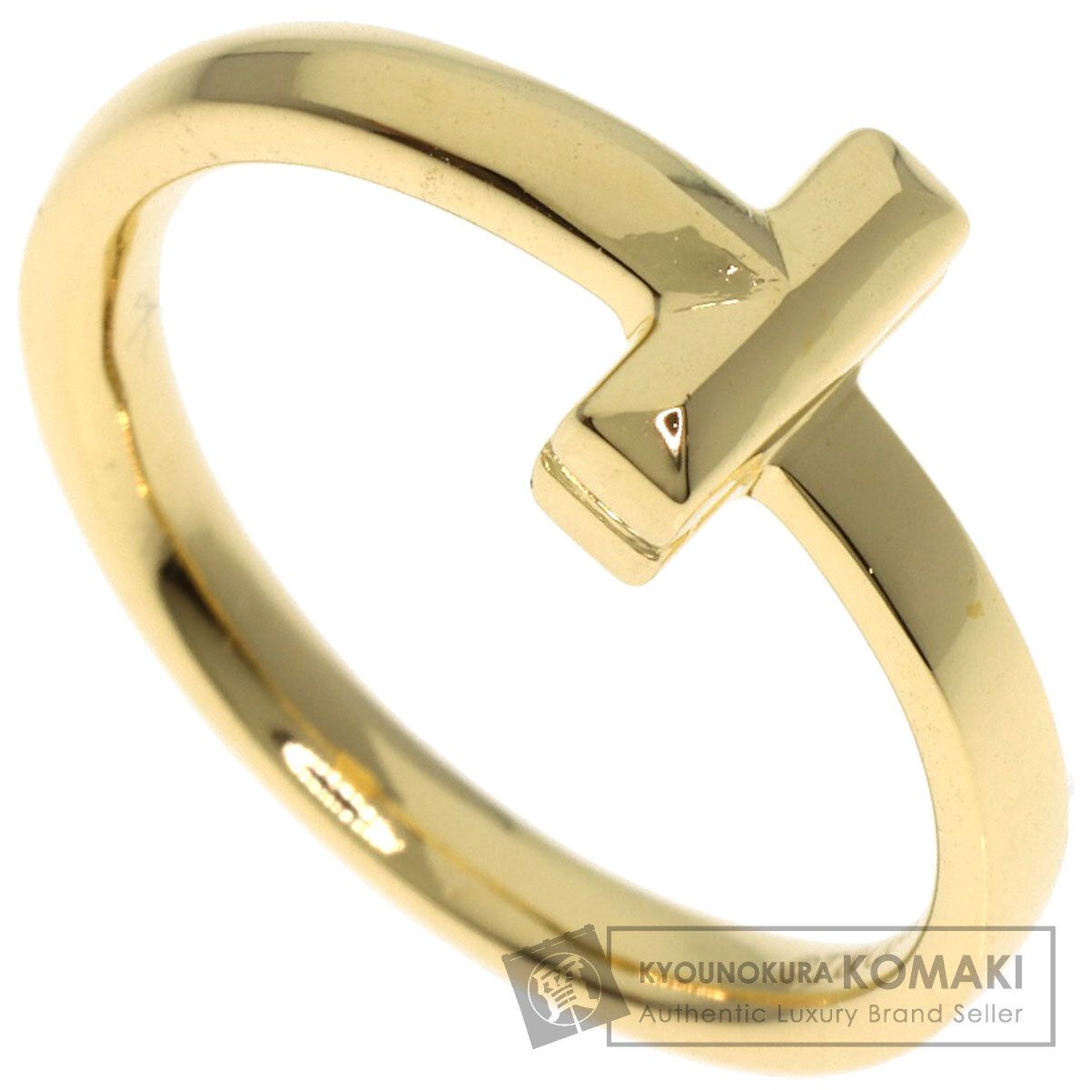 TIFFANY-Co. ティファニー Tワン リング 指輪 K18YG レディース