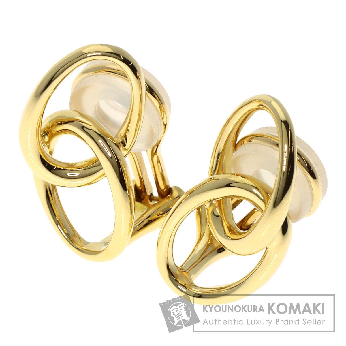 TIFFANY-Co. ティファニー ダブルループ イヤリング K18YG レディース