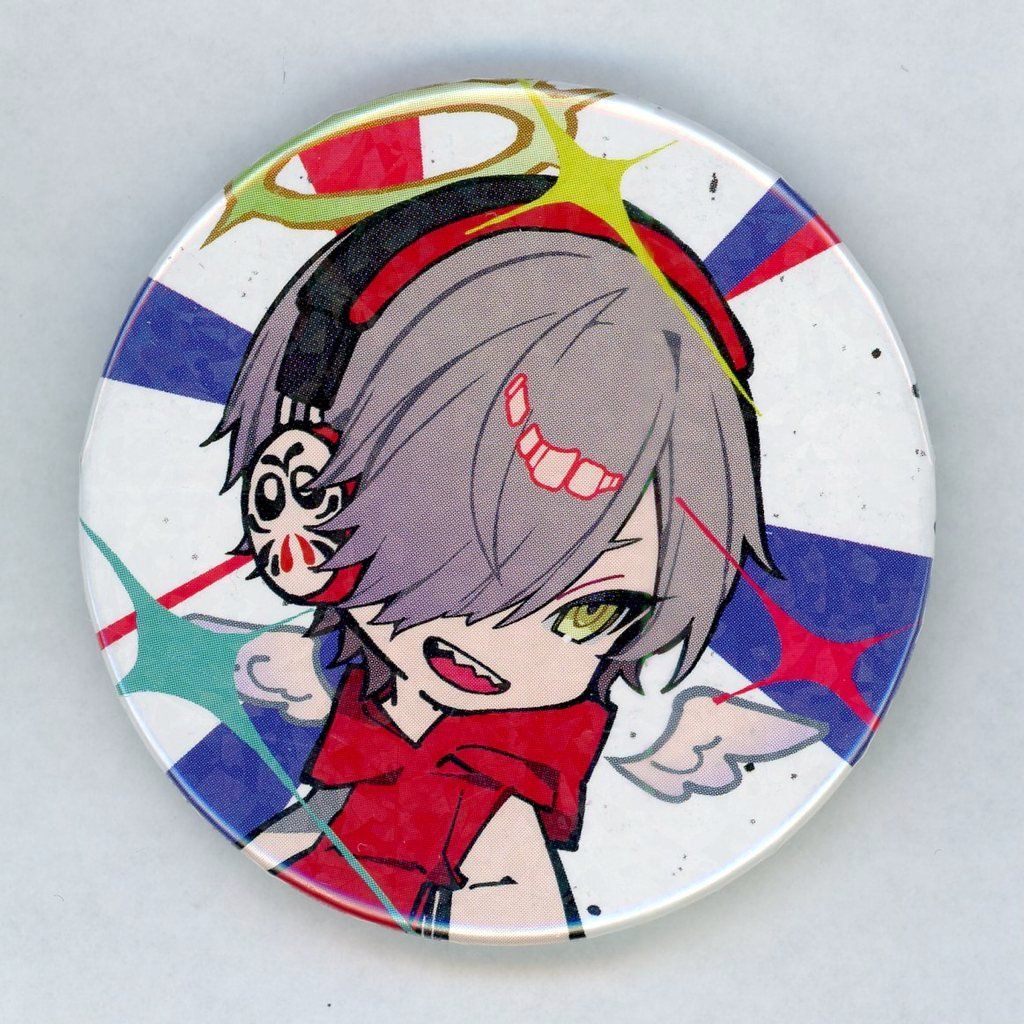 中古】バッジ・ピンズ だるまいずごっど(Crazy Raccoon) 缶バッジ(ホロ