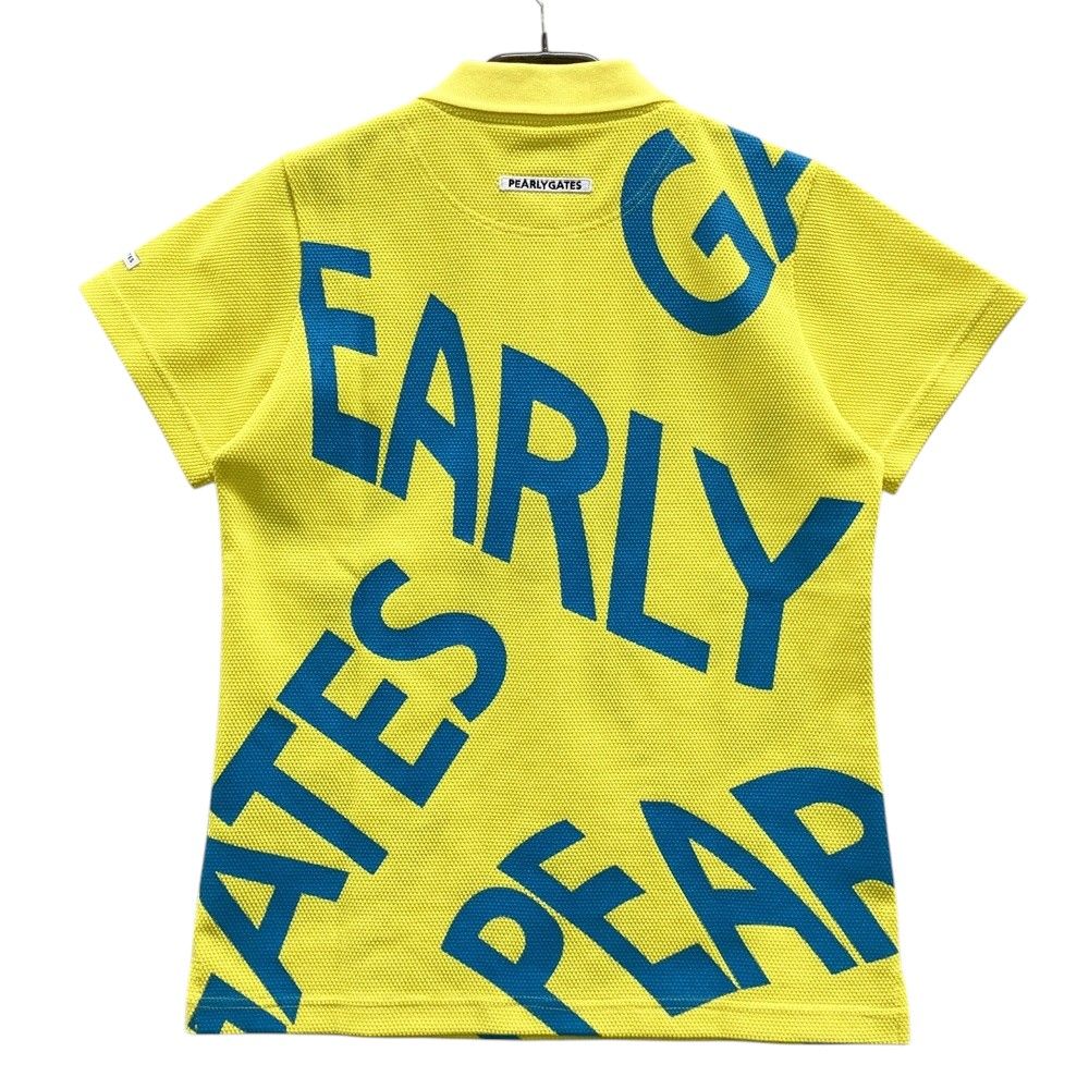 サイズ 1 PEARLY GATES パーリーゲイツ 055-2260710 半袖ポロシャツ ロゴプリント イエロー系 240101475325 ゴルフウェア レディース ストスト