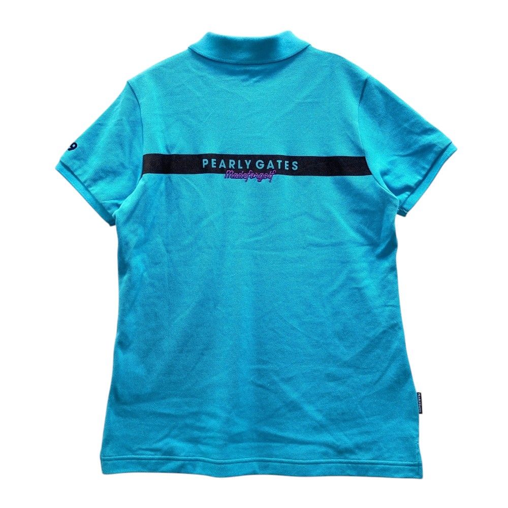 サイズ 1 PEARLY GATES パーリーゲイツ 055-1160102 半袖ポロシャツ ブルー系 240101475364 ゴルフウェア レディース ストスト