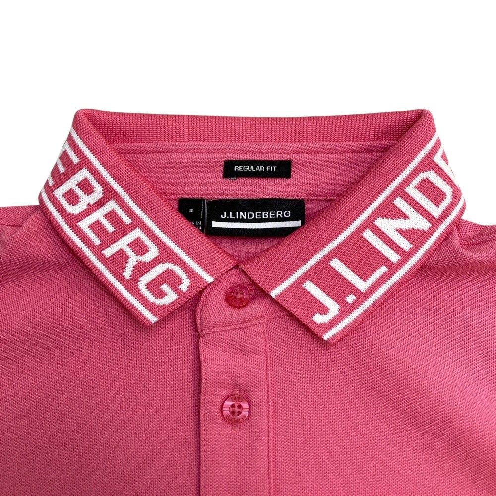 サイズ S J.LINDEBERG ジェイリンドバーグ 071-26350 半袖ポロシャツ ピンク系 240101535682 ゴルフウェア メンズ ストスト LLC-HASEGAWATOSO_COM