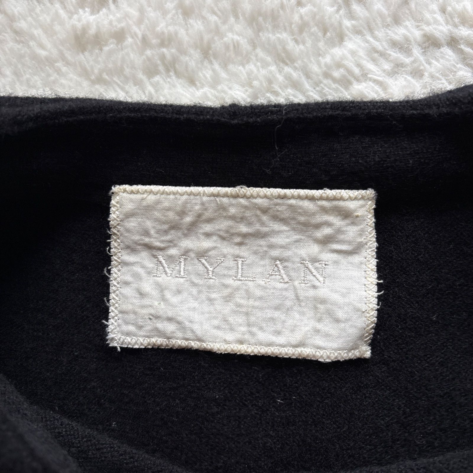 カシミヤケープニットドレス ブラック