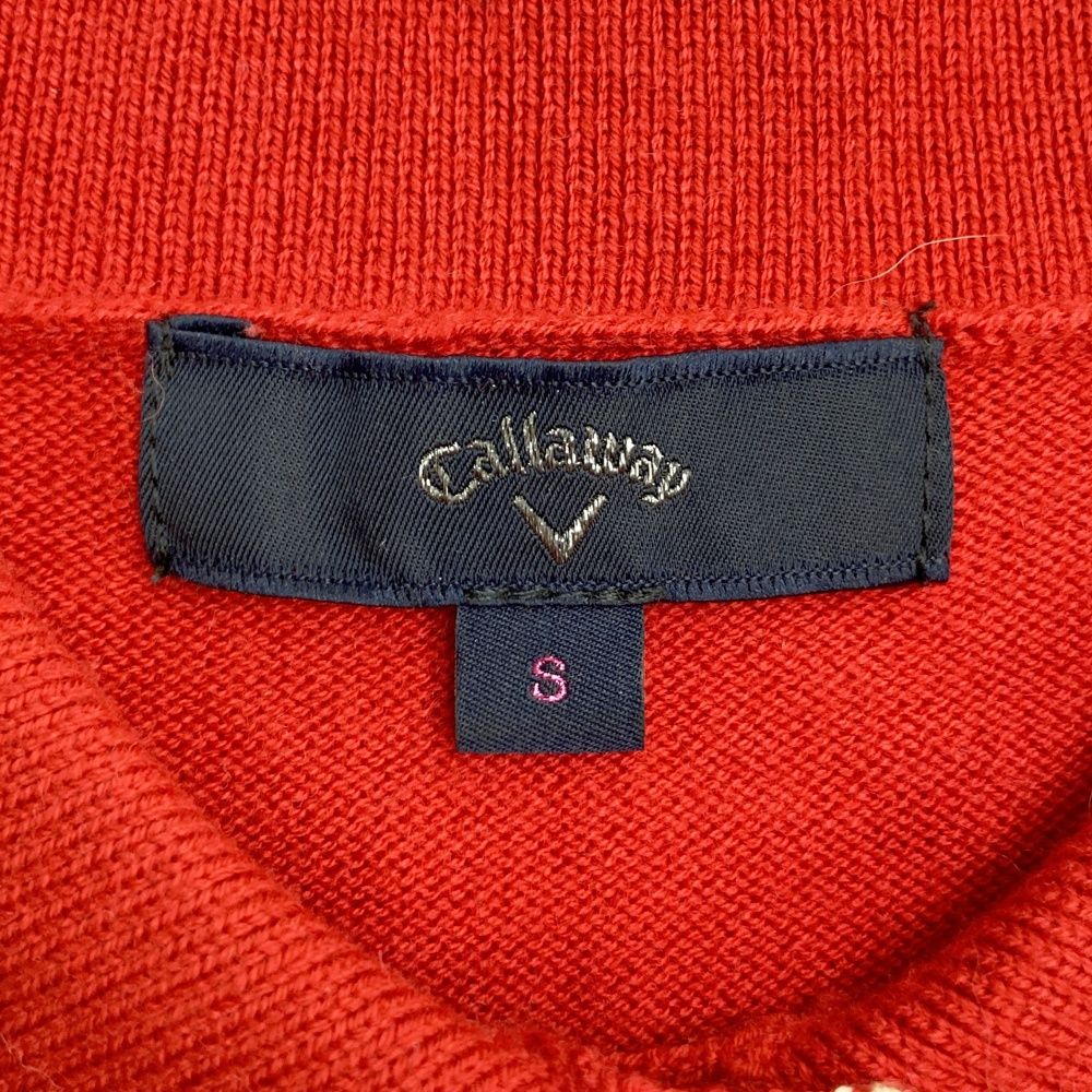 サイズ：S CALLAWAY キャロウェイ 半袖 ニットワンピース ウール混