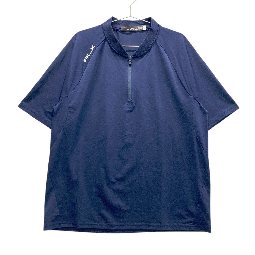 サイズ LG RLX ラルフローレン ハーフジップ半袖Tシャツ ネイビー系 240101541140 ゴルフウェア メンズ ストスト