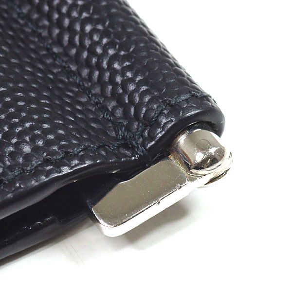  サンローラン サンローランパリ ビルクリップウォレット グレインレザー ブラック 二つ折り札入れ 378005 その他 折り財布