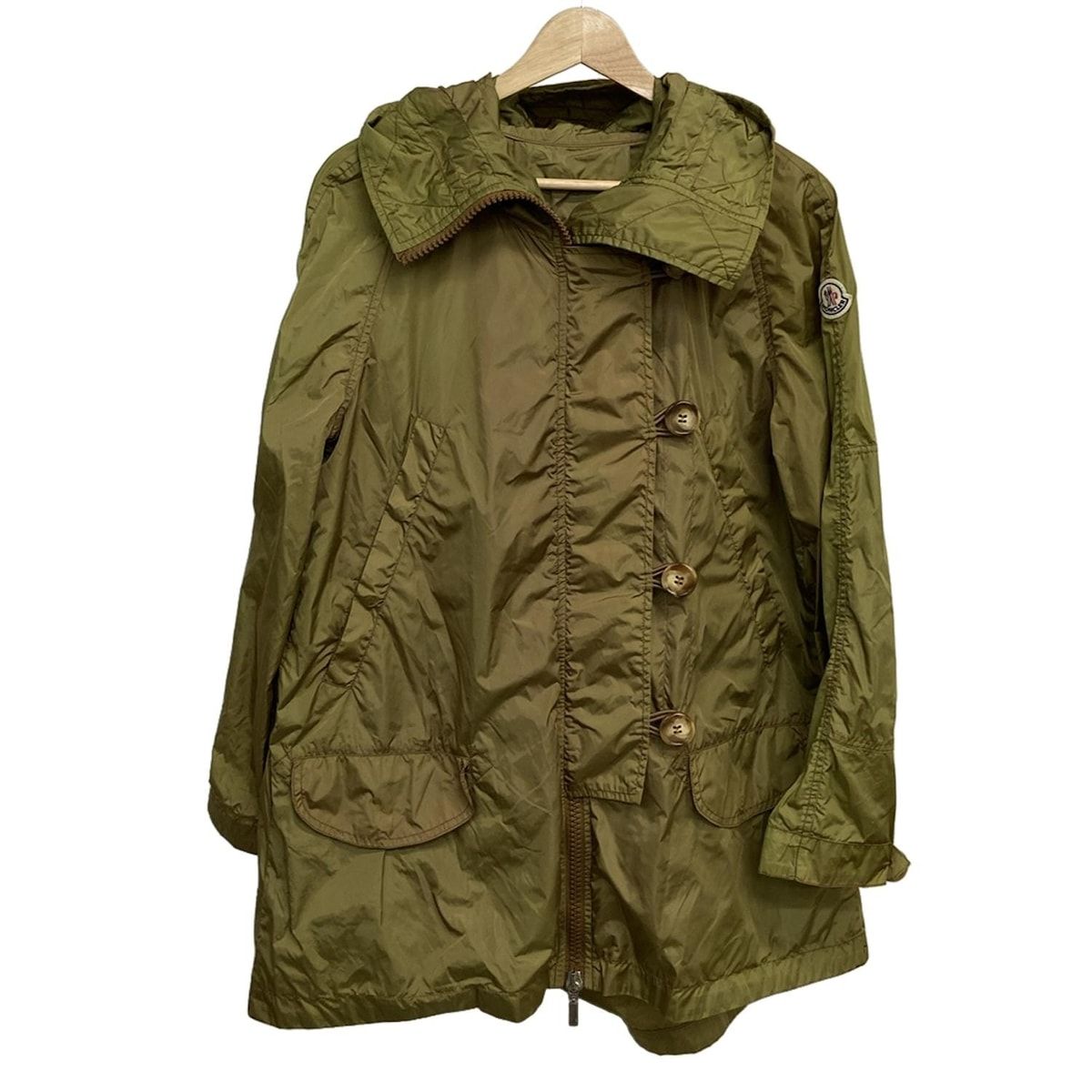 MONCLER モンクレール コート サイズ2 M レディース PISTACHE ピスタッシュ カーキブラウン 長袖 春 秋