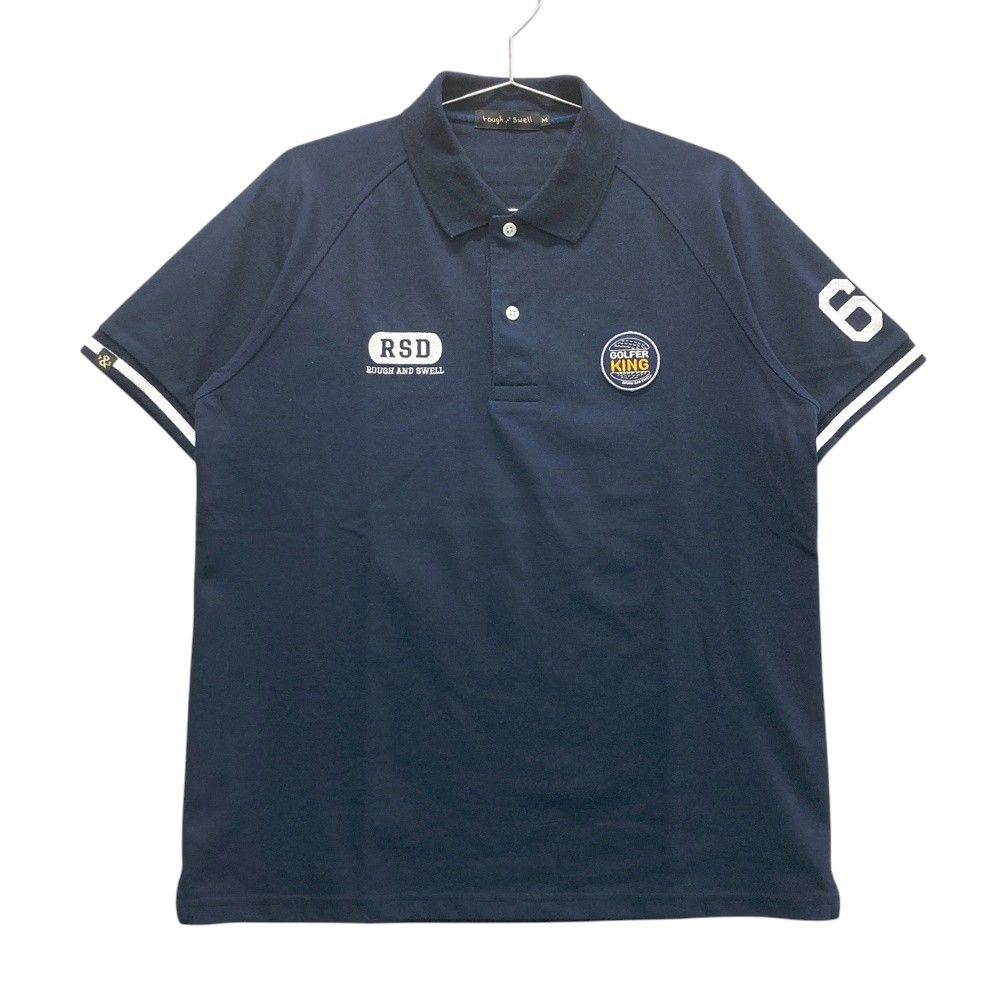 サイズ M ROUGH-SWELL ラフアンドスウェル モデル 半袖ポロシャツ ネイビー系 240101541944 ゴルフウェア メンズ ストスト