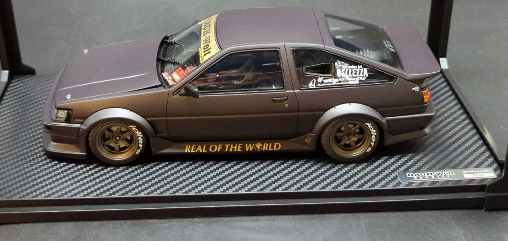 ignition model 1/18 RWB AE86 Matte Black - メルカリ