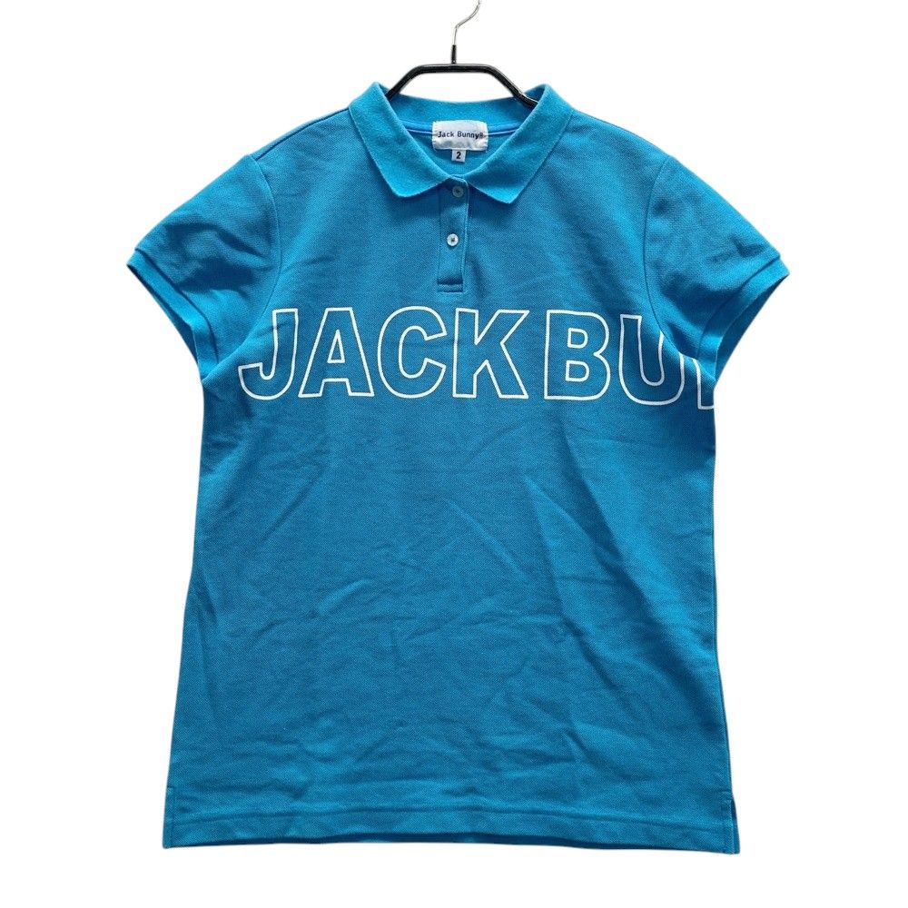 サイズ：2 JACK BUNNY ジャックバニー 半袖ポロシャツ ブルー系 