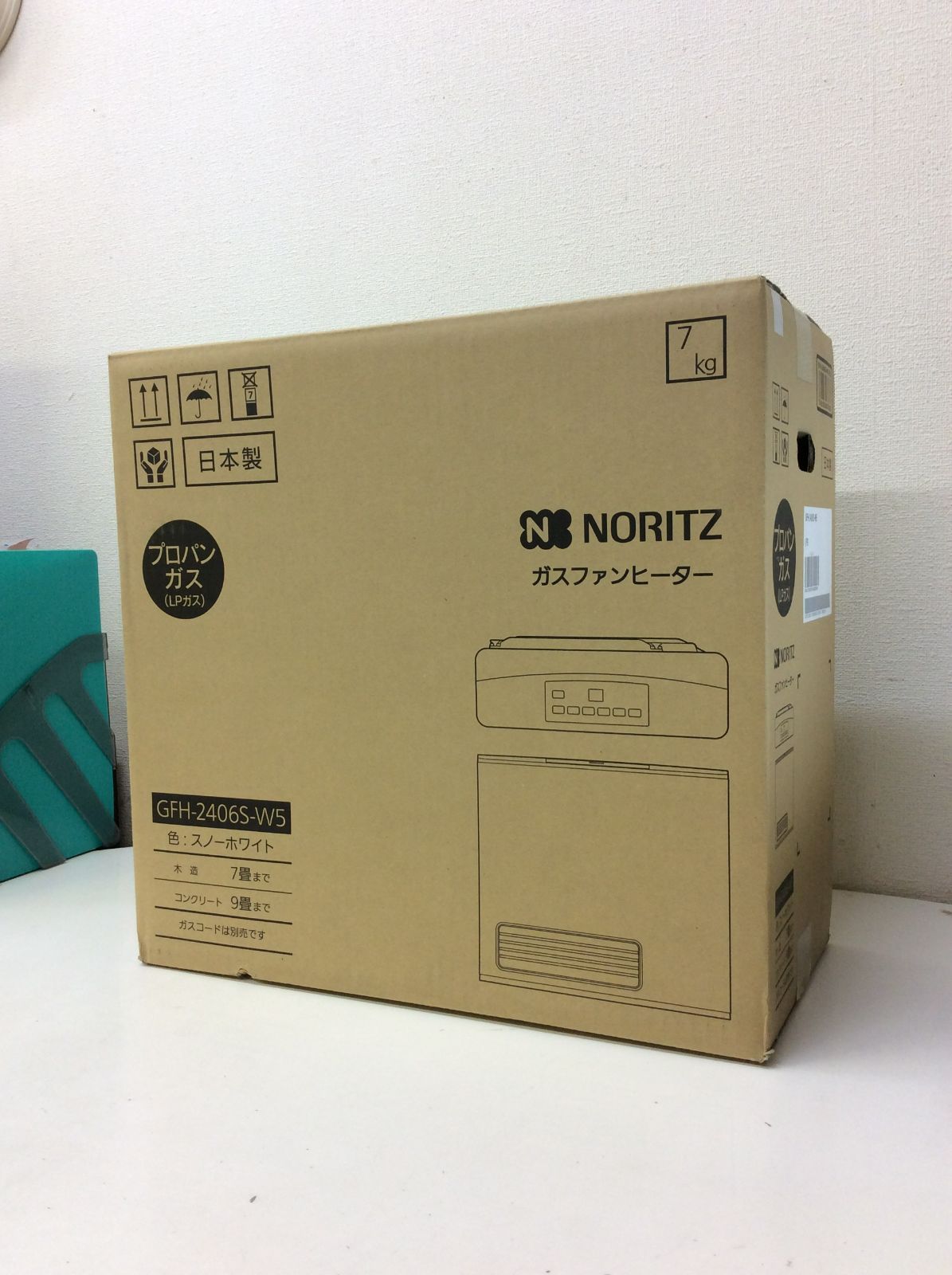 ☆新品・未開封☆ NORITZ ガスファンヒーター GFH-2406S-W5 LPガス専用