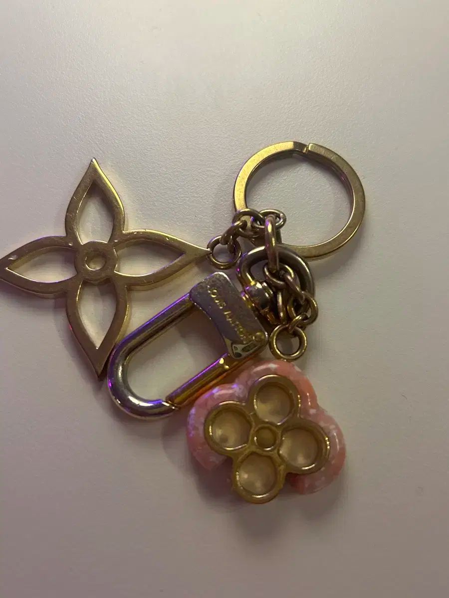  ルイヴィトン フラワー キーホルダー バッグチャーム 損傷部分あり キーホルダー キーリング 小物