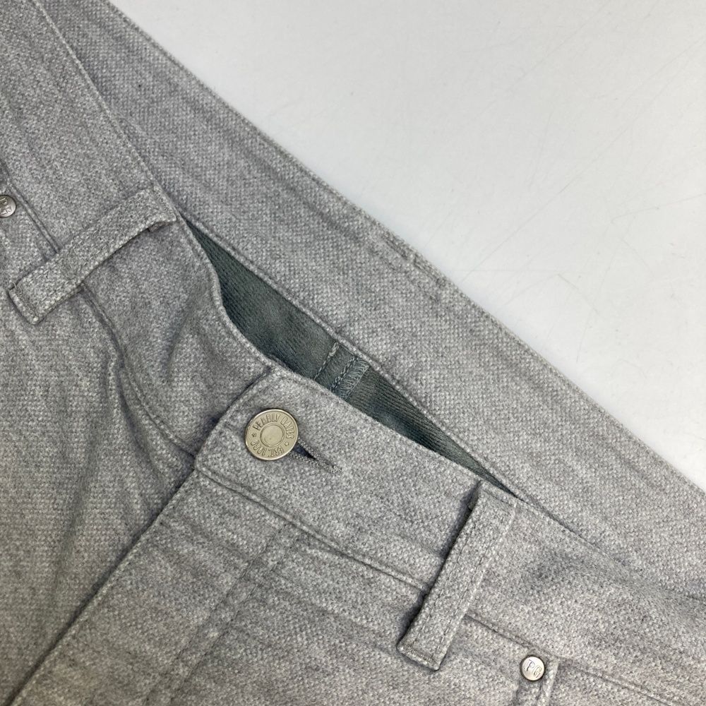 5 パーリーゲイツ メッシュインレー裏起毛パンツ グレー 定価30,800円 サイズ：5 PEARLY GATES パーリーゲイツ 裏起毛 ストレッチパンツ