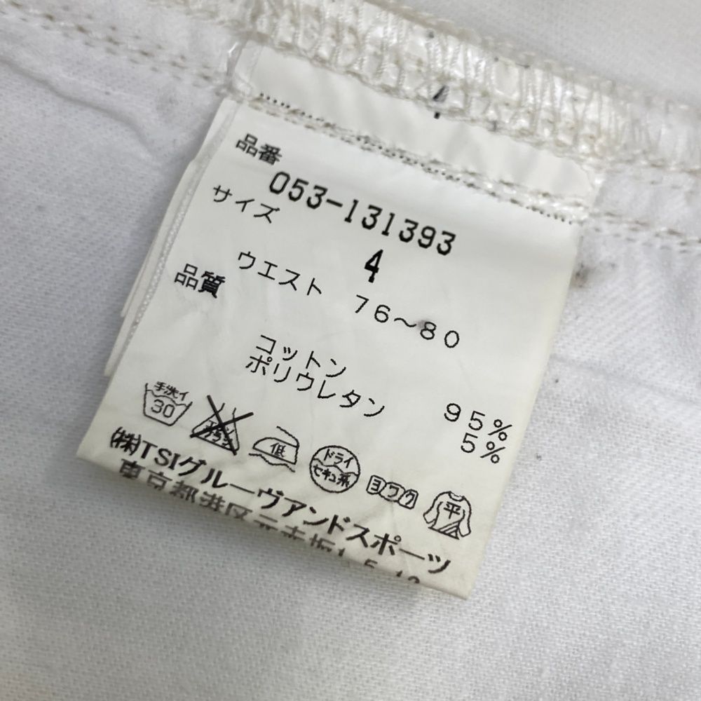 パーリーゲイツ　ホワイト　パンツ　サイズ4 パーリーゲイツ ホワイト パンツ サイズ4