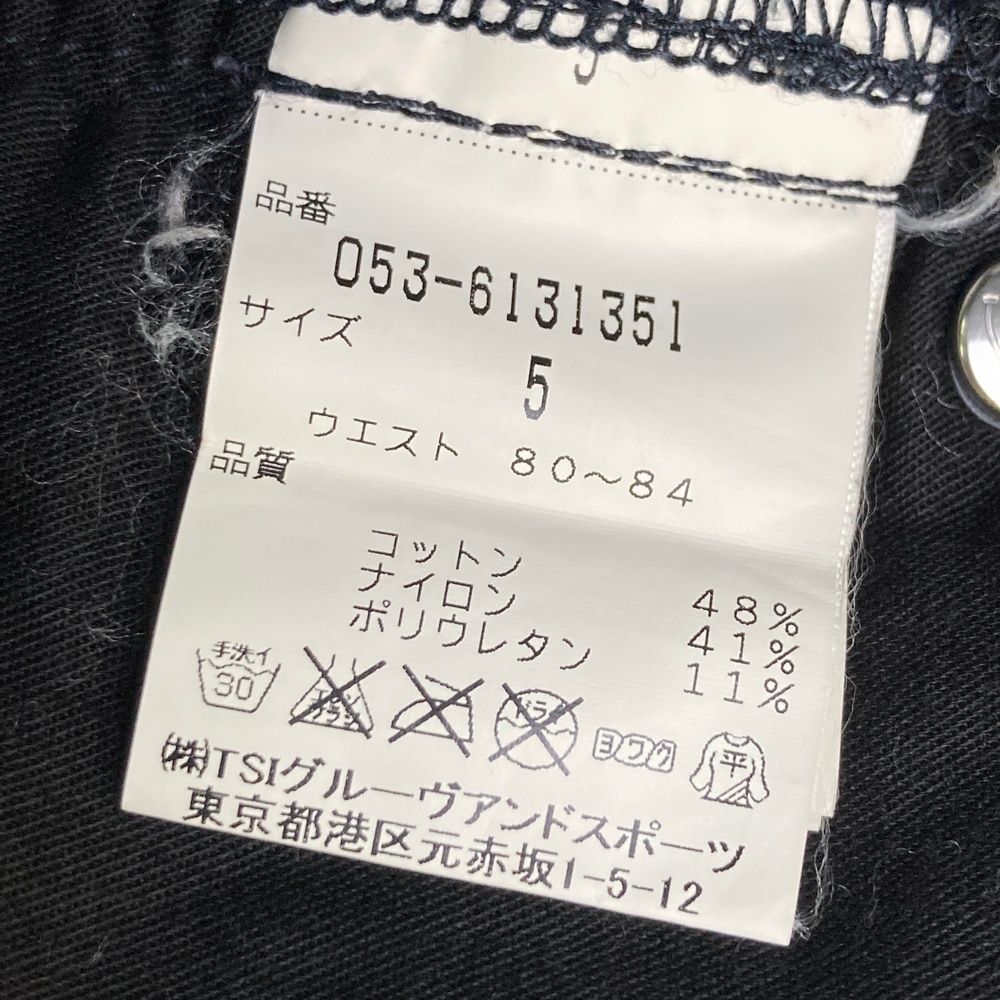 サイズ：5 PEARLY GATES パーリーゲイツ ストレッチパンツ ネイビー系