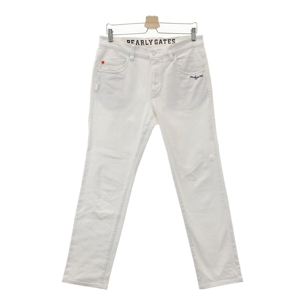 パーリーゲイツ☆メンズウエアPGロゴ ホワイトストレッチパンツ
