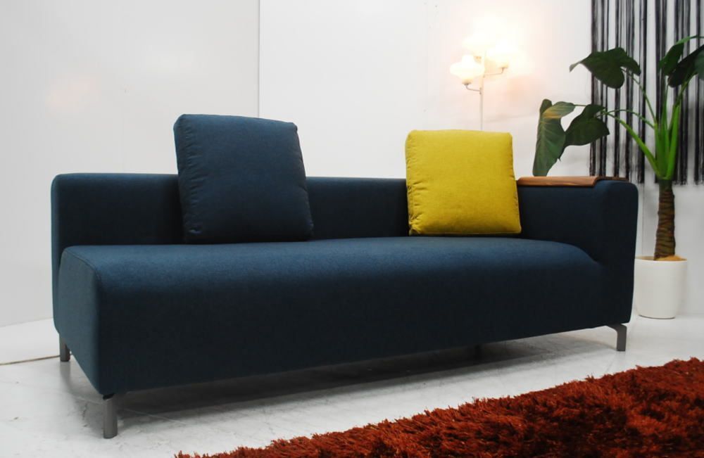 アウトレット 現品限り 一部 新進スタイル 北欧調モダンデザイン トリプルソファー 肘付 201229-ism-3p