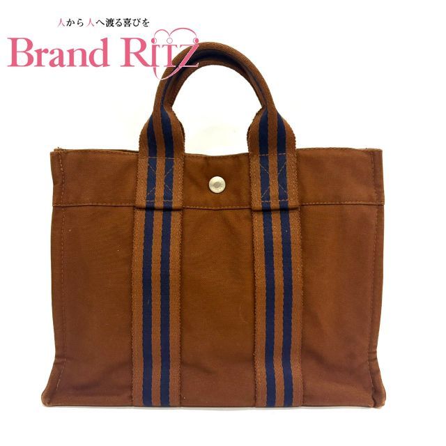 中古 エルメス バッグ フールトゥPM ハンドバッグ えんじ ボルドー B