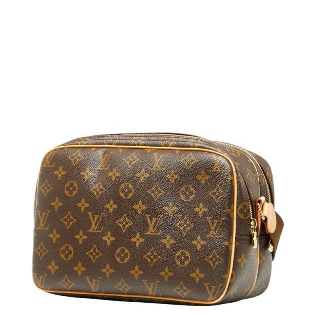 ルイ ヴィトン モノグラム リポーターPM 斜め掛け ショルダーバッグ ABランク M45254 ブラウン PVC レザー レディース LOUIS VUITTON 名谷店