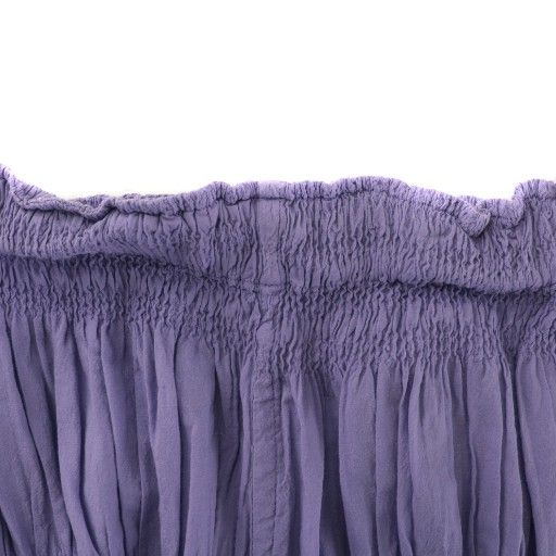  ミーイッセイミヤケ me ISSEY MIYAKE SHRINK STRIPE TOP PANTS セットアップ 上下 シャツ ブラウス 半袖 プリーツパンツ イージー シャーリング F 紫 パープル XZ GY 19 その他 トップス