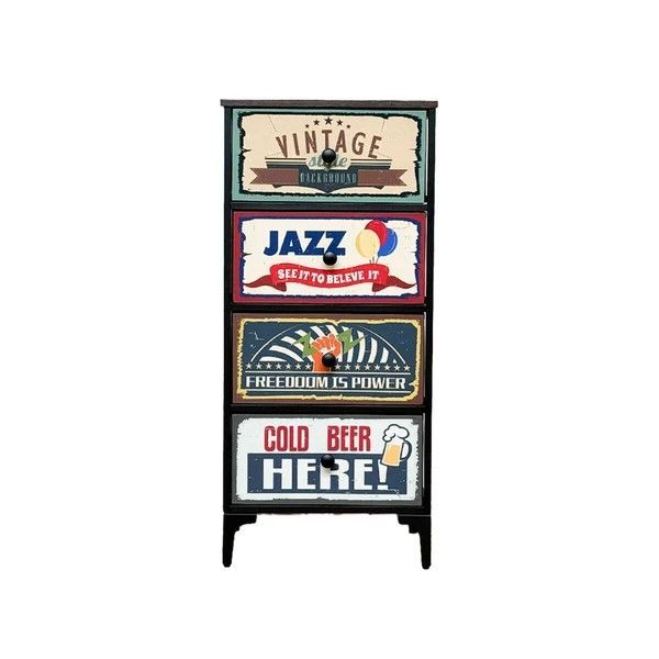 KDチェスト アメリカン タンス ヴィンテージ感あふれる天板 強化紙シート 45-4チェスト CH-AMERCN45-4 後藤家具物産