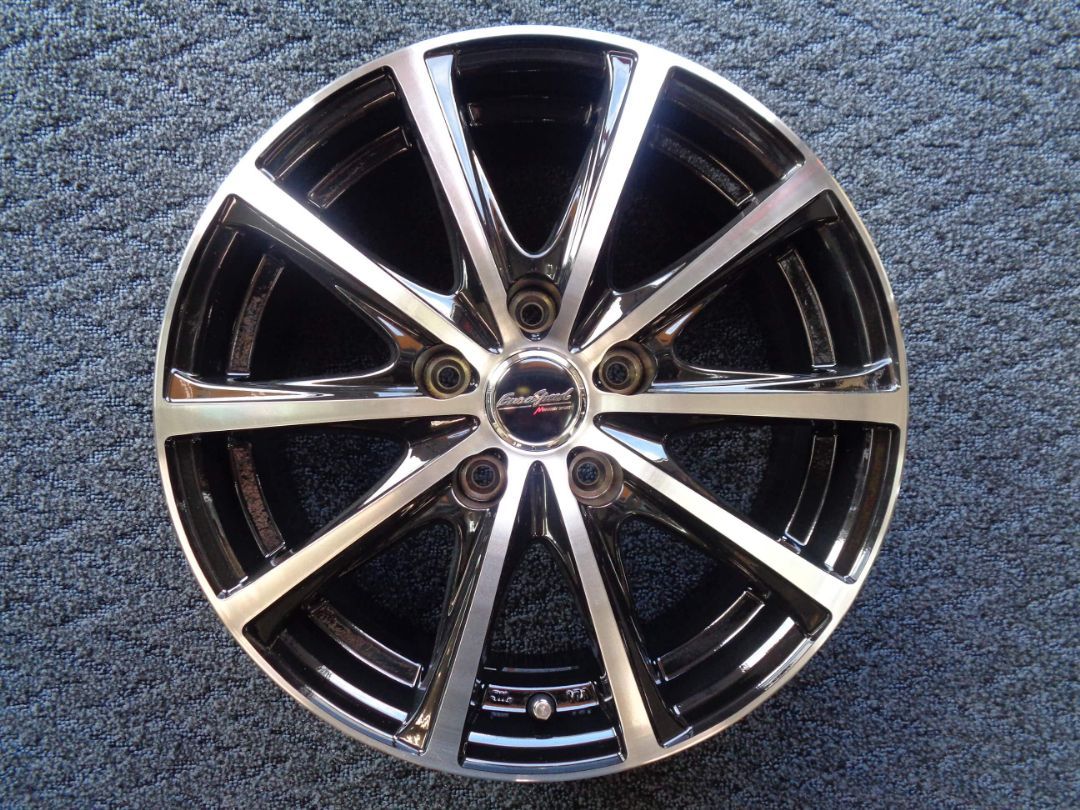 6 J 15インチ 5 H 100 45 ユーロスピードV 25 アルミ ホイール 4本 プリウスなどに