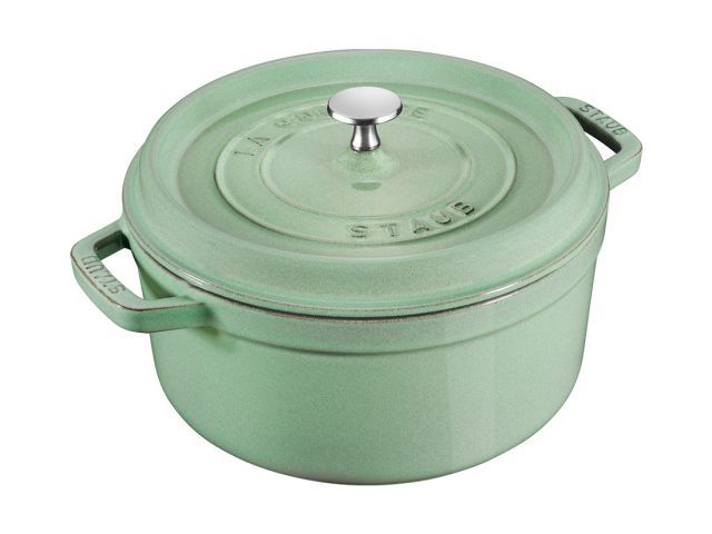 STAUB ピコ・ココット ラウンド 20cm セージグリーン 2.2L 【公式通販】