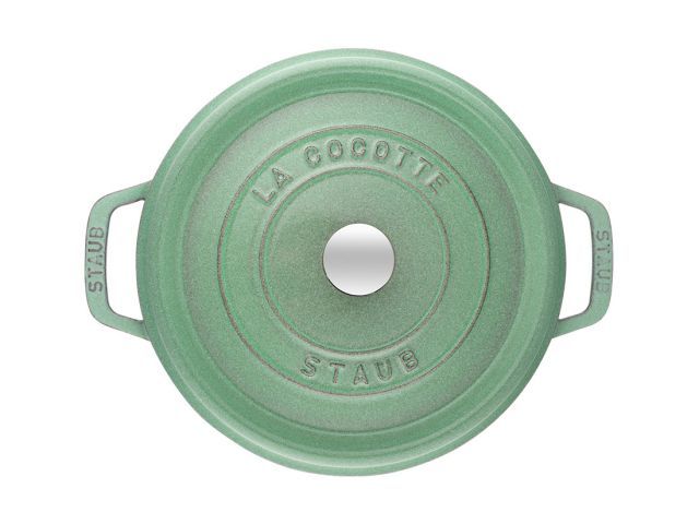 STAUB ピコ・ココット ラウンド 20cm セージグリーン 2.2L 【公式通販】