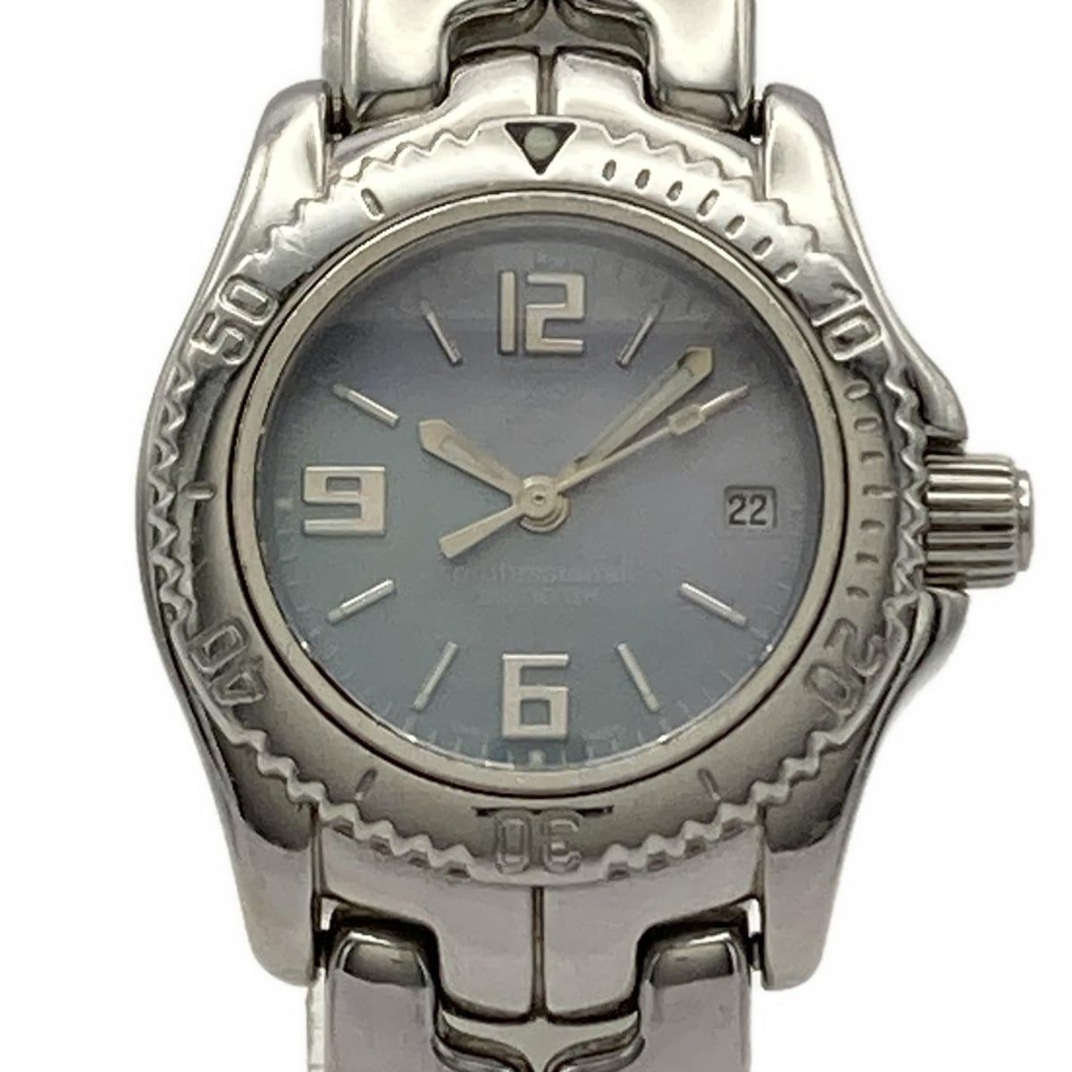 TAG Heuer タグホイヤー 腕時計 プロフェッショナル200 WT141B レディース 回転ベゼル シェル文字盤 ライトブルー