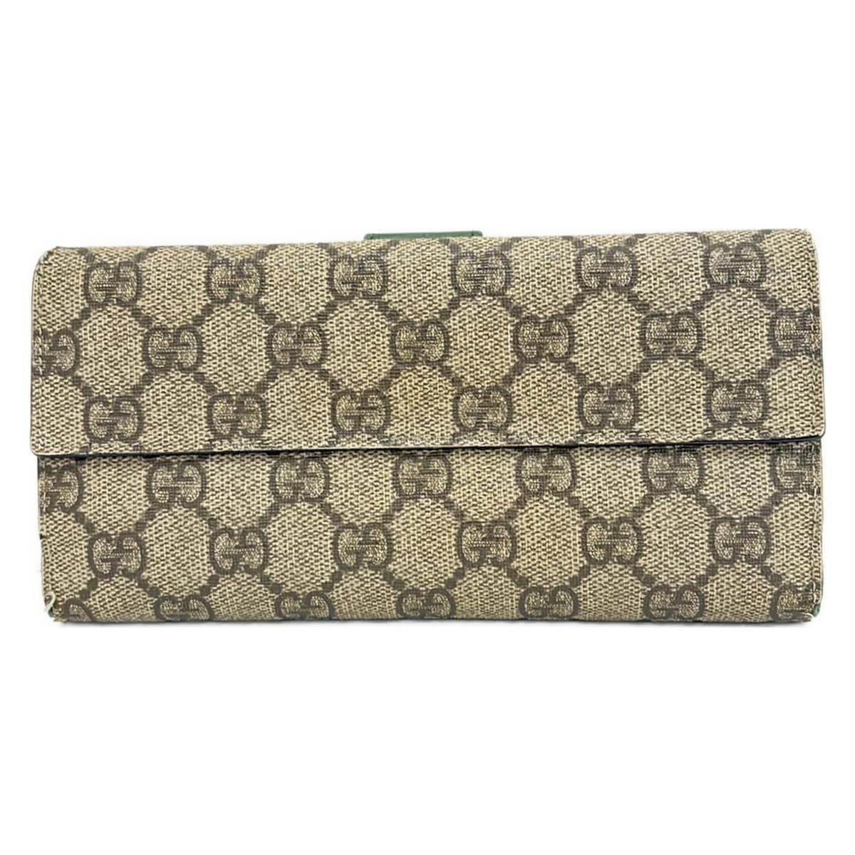 美品 グッチ 長財布 ＧＧプラス ＰＶＣ １１５０４６ メンズ レディース 財布 ＧＵＣＣＩ GGスプリーム GG柄 GG GUCCI グッチ 長財布 GGスプリーム PVCレザー 115046 - メルカリ